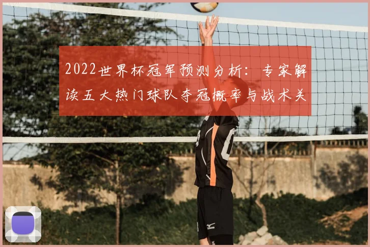2022世界杯冠军预测分析：专家解读五大热门球队夺冠概率与战术关键